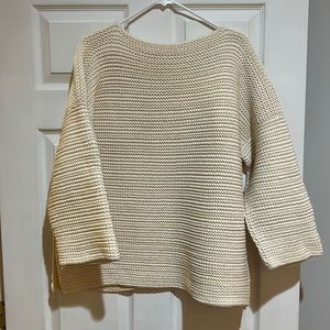 NWT Lauren Manoogian cream sweater size 2